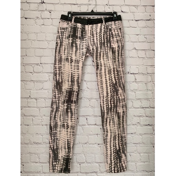 Maje tie dye print jeans pants - Picture 2 of 5